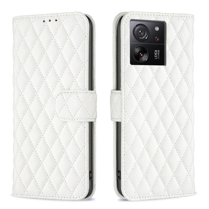 Caja del teléfono del tirón del cuero de la cartera del enrejado del diamante, For Xiaomi Redmi A3, For Xiaomi Redmi Note 13 Pro 4G Global, For Xiaomi Redmi Note 13 4G Global, For Xiaomi Redmi K70E, For Xiaomi Redmi Note 13, For Xiaomi Redmi 13C       ...