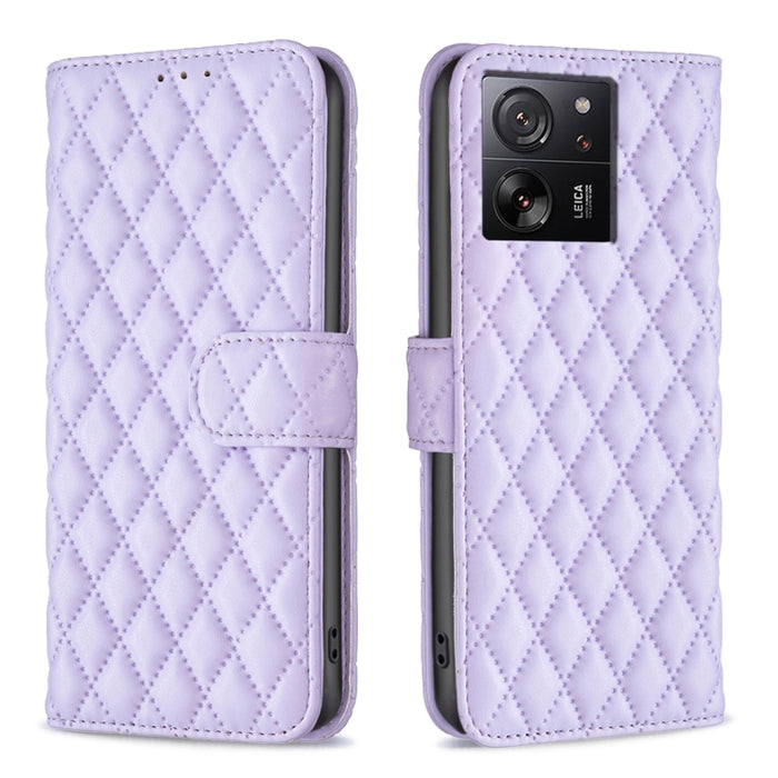 Caja del teléfono del tirón del cuero de la cartera del enrejado del diamante, For Xiaomi Redmi A3, For Xiaomi Redmi Note 13 Pro 4G Global, For Xiaomi Redmi Note 13 4G Global, For Xiaomi Redmi K70E, For Xiaomi Redmi Note 13, For Xiaomi Redmi 13C       ...