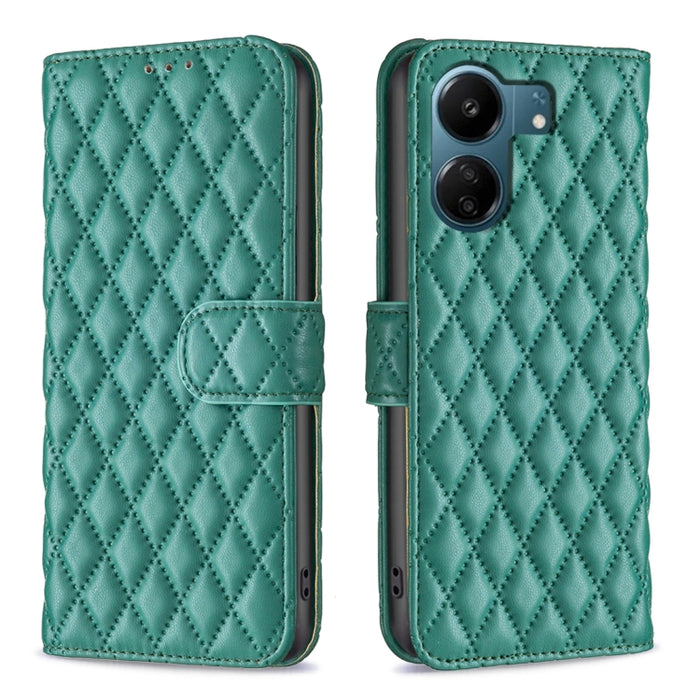 Caja del teléfono del tirón del cuero de la cartera del enrejado del diamante, For Xiaomi Redmi A3, For Xiaomi Redmi Note 13 Pro 4G Global, For Xiaomi Redmi Note 13 4G Global, For Xiaomi Redmi K70E, For Xiaomi Redmi Note 13, For Xiaomi Redmi 13C       ...