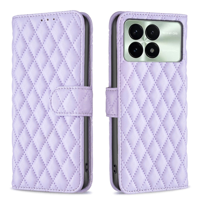 Caja del teléfono del tirón del cuero de la cartera del enrejado del diamante, For Xiaomi Redmi A3, For Xiaomi Redmi Note 13 Pro 4G Global, For Xiaomi Redmi Note 13 4G Global, For Xiaomi Redmi K70E, For Xiaomi Redmi Note 13, For Xiaomi Redmi 13C       ...