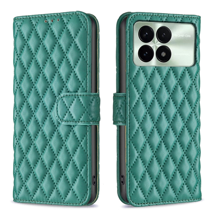 Caja del teléfono del tirón del cuero de la cartera del enrejado del diamante, For Xiaomi Redmi A3, For Xiaomi Redmi Note 13 Pro 4G Global, For Xiaomi Redmi Note 13 4G Global, For Xiaomi Redmi K70E, For Xiaomi Redmi Note 13, For Xiaomi Redmi 13C       ...