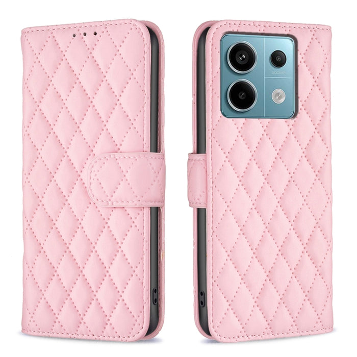 Caja del teléfono del tirón del cuero de la cartera del enrejado del diamante, For Xiaomi Redmi A3, For Xiaomi Redmi Note 13 Pro 4G Global, For Xiaomi Redmi Note 13 4G Global, For Xiaomi Redmi K70E, For Xiaomi Redmi Note 13, For Xiaomi Redmi 13C       ...
