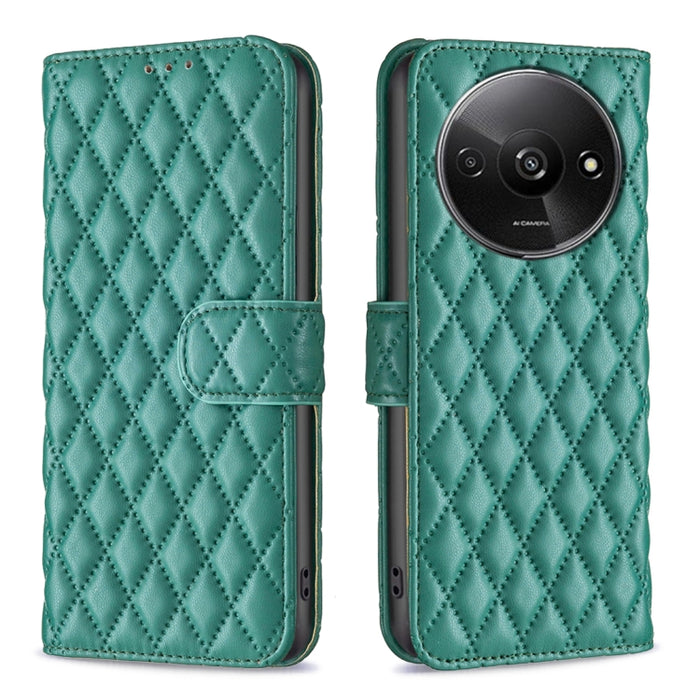 Caja del teléfono del tirón del cuero de la cartera del enrejado del diamante, For Xiaomi Redmi A3, For Xiaomi Redmi Note 13 Pro 4G Global, For Xiaomi Redmi Note 13 4G Global, For Xiaomi Redmi K70E, For Xiaomi Redmi Note 13, For Xiaomi Redmi 13C       ...