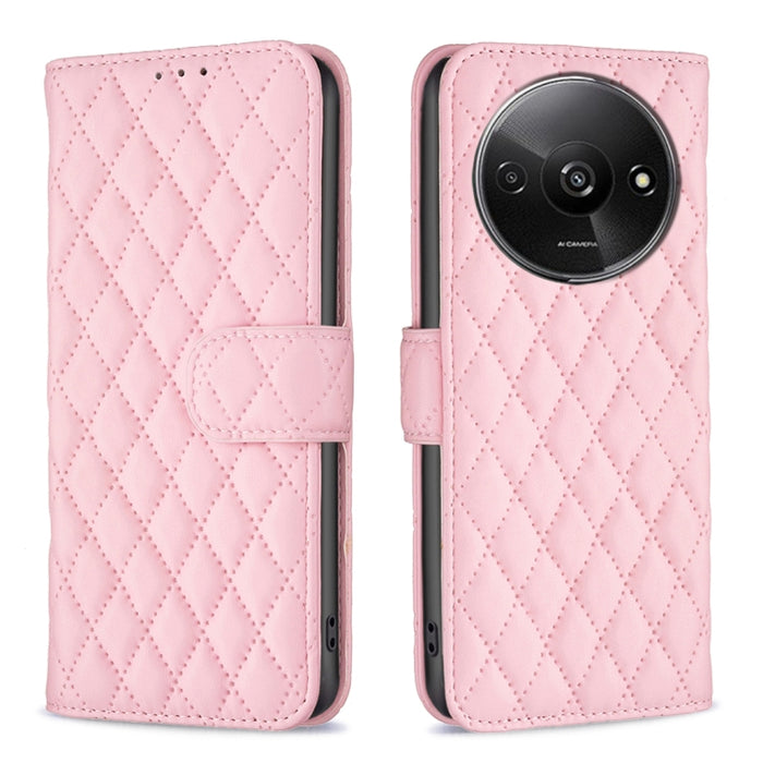 Caja del teléfono del tirón del cuero de la cartera del enrejado del diamante, For Xiaomi Redmi A3, For Xiaomi Redmi Note 13 Pro 4G Global, For Xiaomi Redmi Note 13 4G Global, For Xiaomi Redmi K70E, For Xiaomi Redmi Note 13, For Xiaomi Redmi 13C       ...