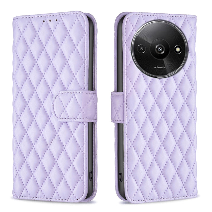 Caja del teléfono del tirón del cuero de la cartera del enrejado del diamante, For Xiaomi Redmi A3, For Xiaomi Redmi Note 13 Pro 4G Global, For Xiaomi Redmi Note 13 4G Global, For Xiaomi Redmi K70E, For Xiaomi Redmi Note 13, For Xiaomi Redmi 13C       ...