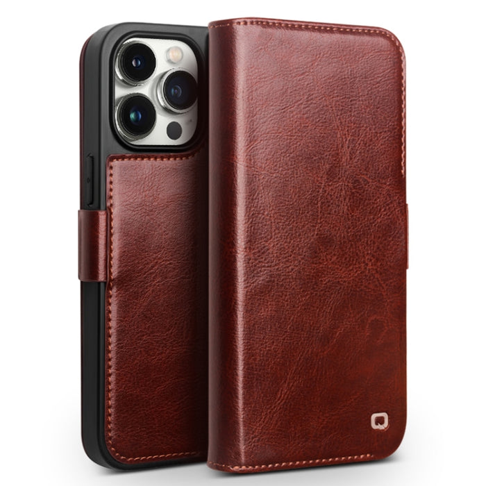 Funda para teléfono QIALINO Classic 103 con hebilla de cuero genuino, For iPhone 17 Pro Max, For iPhone 17 Pro, For iPhone 17, For iPhone Air, For iPhone 15 Pro Max, For iPhone 15 Pro, For iPhone 15 Plus, For iPhone 15
