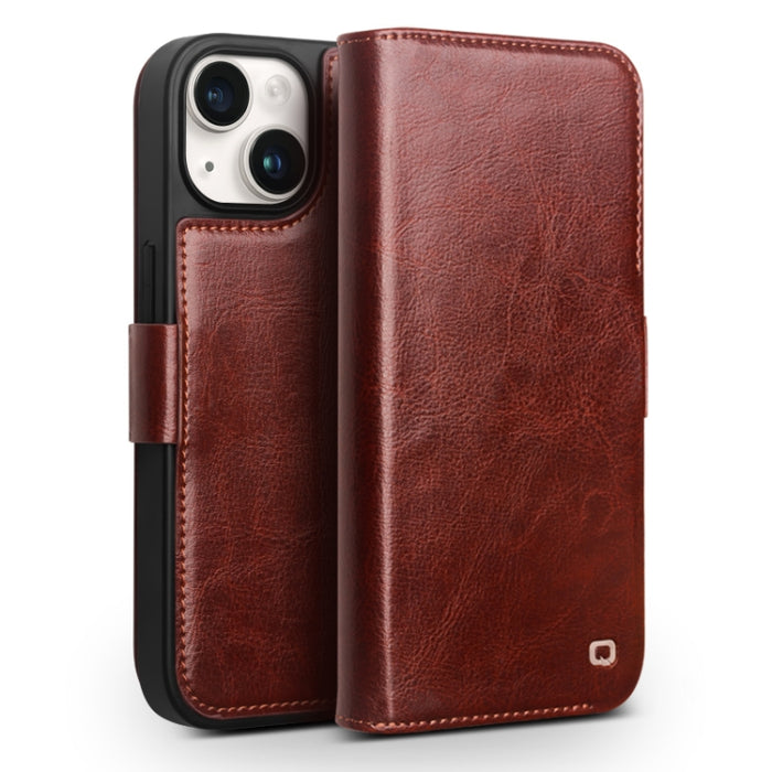 Funda para teléfono QIALINO Classic 103 con hebilla de cuero genuino, For iPhone 17 Pro Max, For iPhone 17 Pro, For iPhone 17, For iPhone Air, For iPhone 15 Pro Max, For iPhone 15 Pro, For iPhone 15 Plus, For iPhone 15