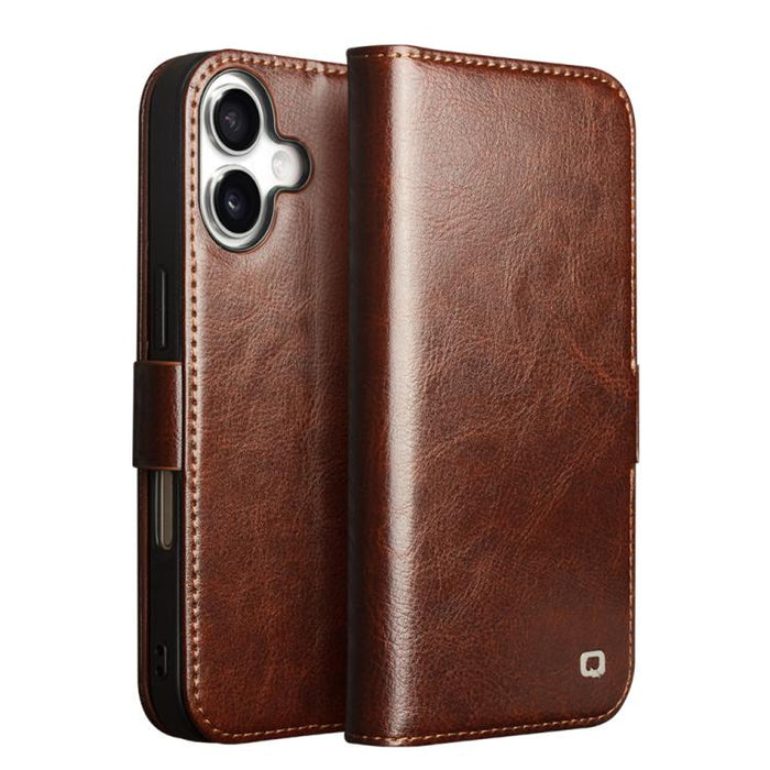 Funda para teléfono QIALINO Classic 103 con hebilla de cuero genuino, For iPhone 17 Pro Max, For iPhone 17 Pro, For iPhone 17, For iPhone Air, For iPhone 15 Pro Max, For iPhone 15 Pro, For iPhone 15 Plus, For iPhone 15