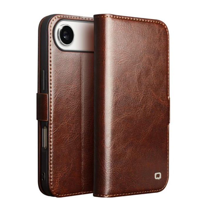 Funda para teléfono QIALINO Classic 103 con hebilla de cuero genuino, For iPhone 17 Pro Max, For iPhone 17 Pro, For iPhone 17, For iPhone Air, For iPhone 15 Pro Max, For iPhone 15 Pro, For iPhone 15 Plus, For iPhone 15