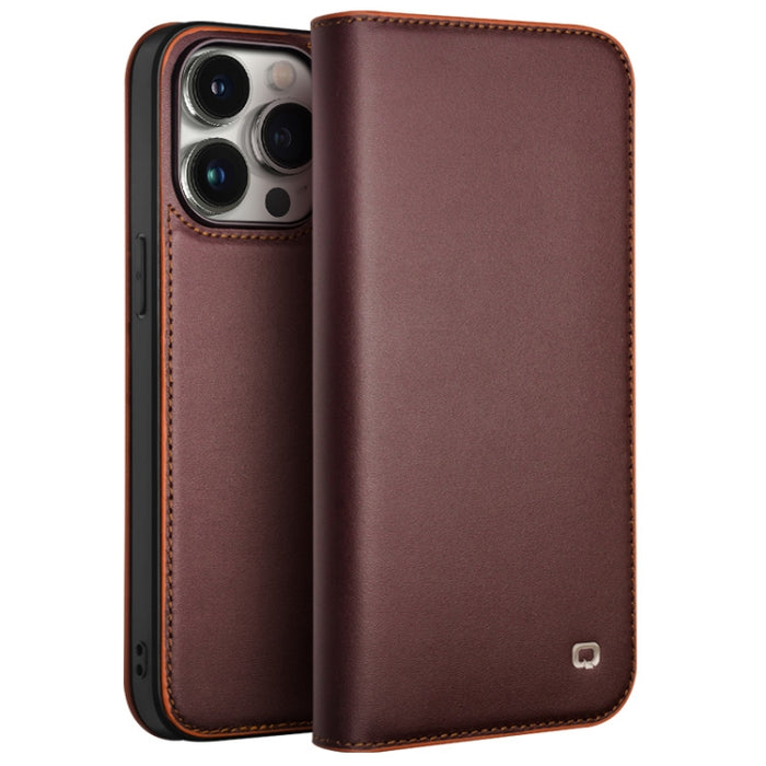 Funda para teléfono QIALINO Classic Gen2 de cuero genuino, For iPhone 15 Pro Max, For iPhone 15 Pro, For iPhone 15 Plus, For iPhone 15