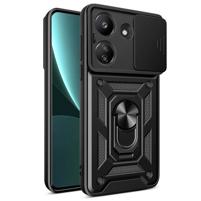 Caja híbrida del teléfono de la PC del diseño TPU de la cubierta de la cámara deslizante, For Xiaomi Redmi 14R / 14C / Poco C75, For Xiaomi Poco M6 Pro 4G, For Xiaomi Redmi A3, For Xiaomi Redmi Note 13 Pro 4G Global, For Xiaomi Redmi Note 13 4G Global ...