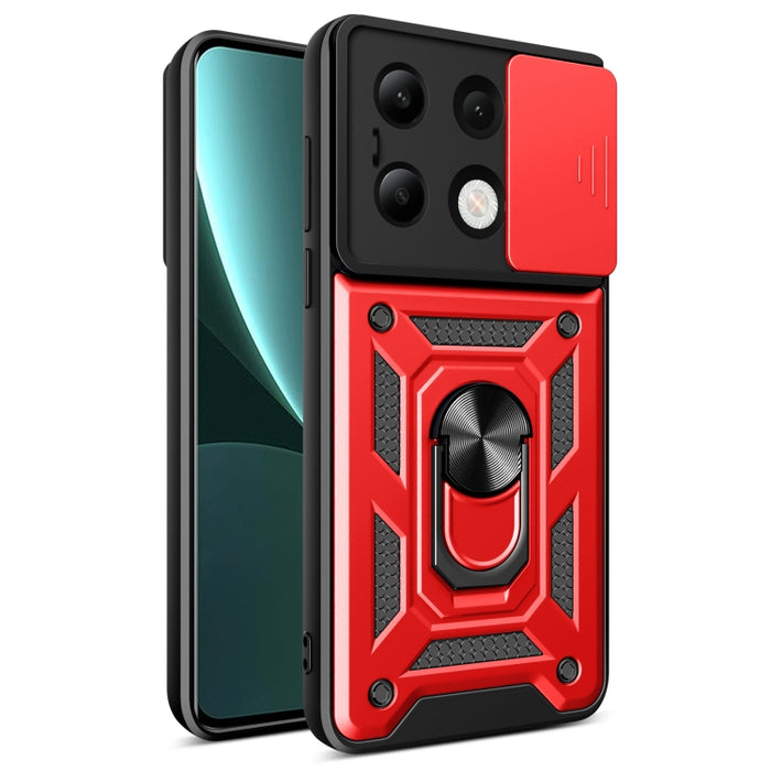 Caja híbrida del teléfono de la PC del diseño TPU de la cubierta de la cámara deslizante, For Xiaomi Redmi 14R / 14C / Poco C75, For Xiaomi Poco M6 Pro 4G, For Xiaomi Redmi A3, For Xiaomi Redmi Note 13 Pro 4G Global, For Xiaomi Redmi Note 13 4G Global ...