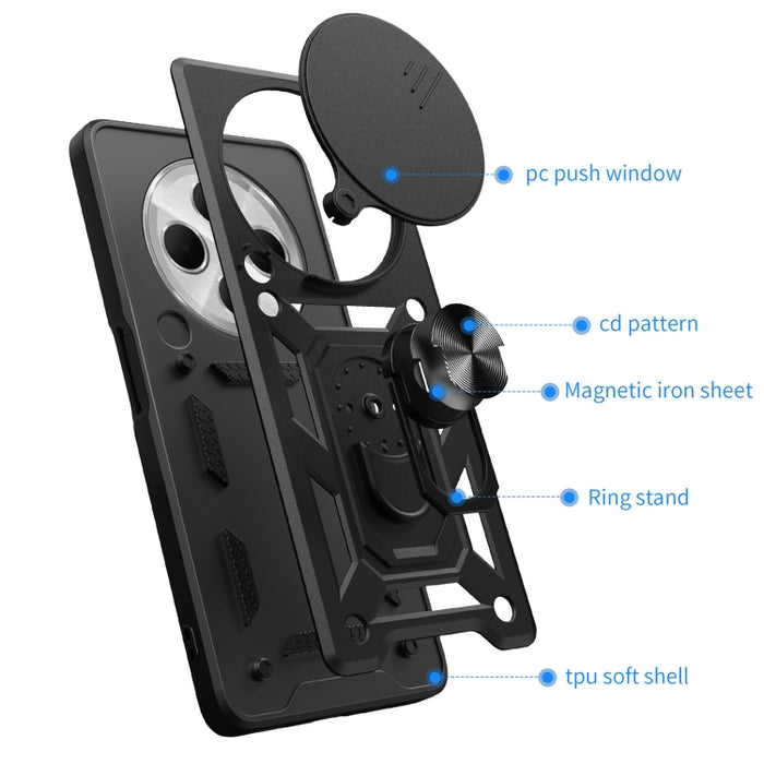 Caja híbrida del teléfono de la PC del diseño TPU de la cubierta de la cámara deslizante, For Xiaomi Redmi 14R / 14C / Poco C75, For Xiaomi Poco M6 Pro 4G, For Xiaomi Redmi A3, For Xiaomi Redmi Note 13 Pro 4G Global, For Xiaomi Redmi Note 13 4G Global ...