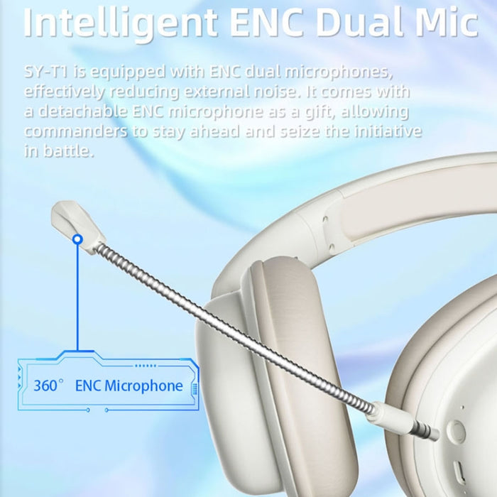 Auriculares inalámbricos plegables del juego de la reducción de ruido ENC del audio del teléfono T1 con el micrófono, T1