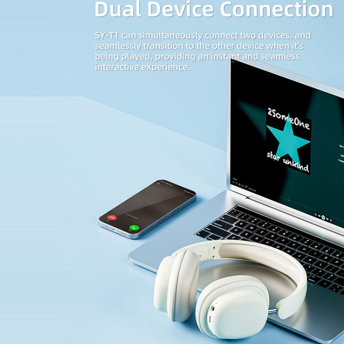 Auriculares inalámbricos plegables del juego de la reducción de ruido ENC del audio del teléfono T1 con el micrófono, T1
