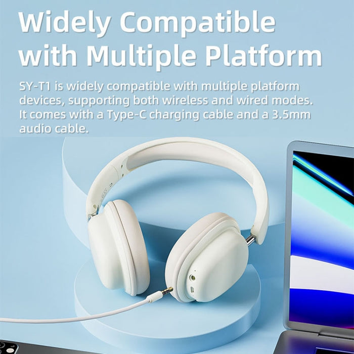 Auriculares inalámbricos plegables del juego de la reducción de ruido ENC del audio del teléfono T1 con el micrófono, T1