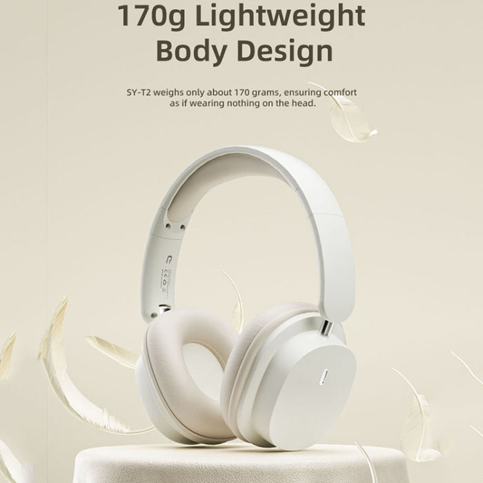 Auriculares inalámbricos plegables para juegos con reducción de ruido ENC estéreo de alta definición T2 con micrófono, T2