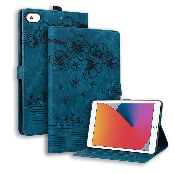 Funda para tableta de cuero inteligente con relieve de gato Sakura de dibujos animados, For iPad Pro 13 2025 / 2024, For iPad Pro 11 2025 / 2024, For iPad mini 6 / mini 2024, For iPad Pro 12.9 2022 / 2021, For iPad Pro 11 2022 / Air 10.9 2022          ...