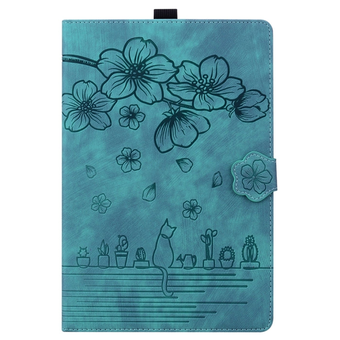 Funda para tableta de cuero inteligente con relieve de gato Sakura de dibujos animados, For iPad Pro 13 2025 / 2024, For iPad Pro 11 2025 / 2024, For iPad mini 6 / mini 2024, For iPad Pro 12.9 2022 / 2021, For iPad Pro 11 2022 / Air 10.9 2022          ...