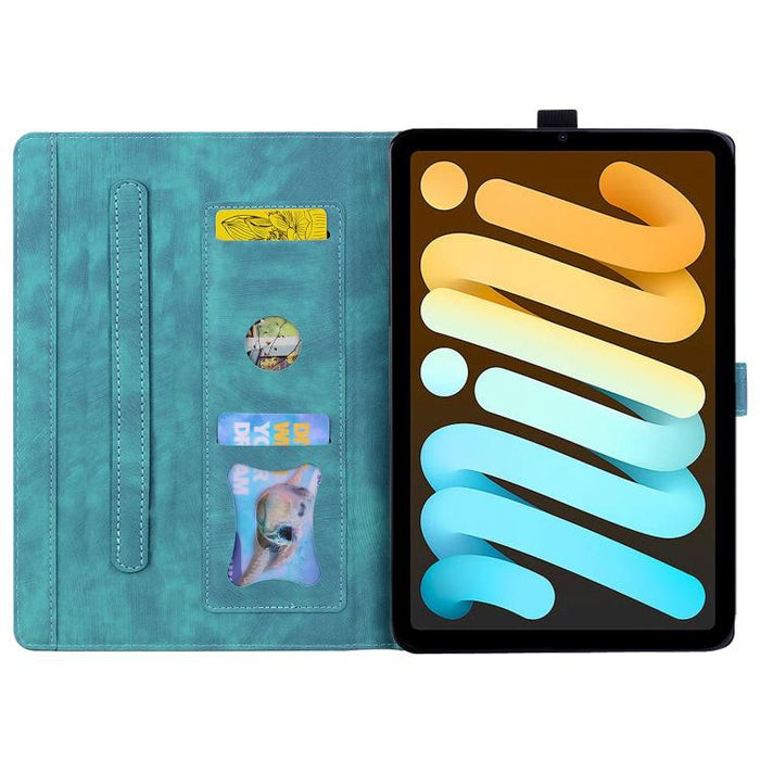 Funda para tableta de cuero inteligente con relieve de gato Sakura de dibujos animados, For iPad mini 8 2026, For iPad Pro 13 2025 / 2024, For iPad Pro 11 2025 / 2024, For iPad mini 6 / mini 2024, For iPad Pro 12.9 2022 / 2021                          ...