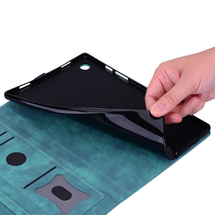 Funda para tableta de cuero inteligente con relieve de gato Sakura de dibujos animados, For iPad mini 8 2026, For iPad Pro 13 2025 / 2024, For iPad Pro 11 2025 / 2024, For iPad mini 6 / mini 2024, For iPad Pro 12.9 2022 / 2021                          ...
