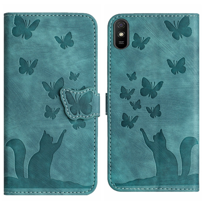 Funda para teléfono con tapa de cuero con estampado de gato y mariposa, For Xiaomi Mi 11 Lite, For Xiaomi Redmi Note 10 / 10S, For Xiaomi Redmi Note 10 Pro, For Xiaomi Poco M3/Redmi Note 9 4G, For Xiaomi Redmi 9A, For Xiaomi Redmi 9                    ...