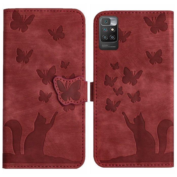 Funda para teléfono con tapa de cuero con estampado de gato y mariposa, For Xiaomi Redmi Note 13 Pro 4G, For Xiaomi Redmi Note 13 4G, For Xiaomi Redmi 13C / POCO C65, For Xiaomi 14 Pro, For Xiaomi 14, For Xiaomi Redmi Note 13 5G                        ...