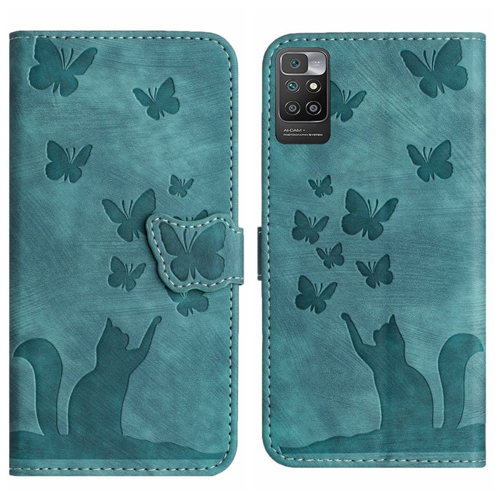 Funda para teléfono con tapa de cuero con estampado de gato y mariposa, For Xiaomi Redmi Note 13 Pro 4G, For Xiaomi Redmi Note 13 4G, For Xiaomi Redmi 13C / POCO C65, For Xiaomi 14 Pro, For Xiaomi 14, For Xiaomi Redmi Note 13 5G                        ...