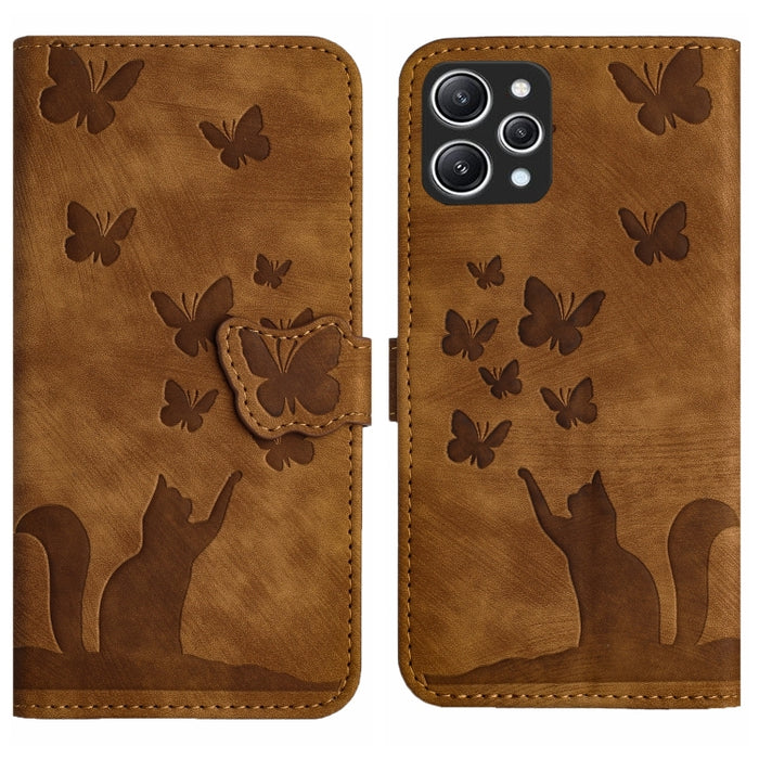 Funda para teléfono con tapa de cuero con estampado de gato y mariposa, For Xiaomi Redmi Note 13 Pro 4G, For Xiaomi Redmi Note 13 4G, For Xiaomi Redmi 13C / POCO C65, For Xiaomi 14 Pro, For Xiaomi 14, For Xiaomi Redmi Note 13 5G                        ...