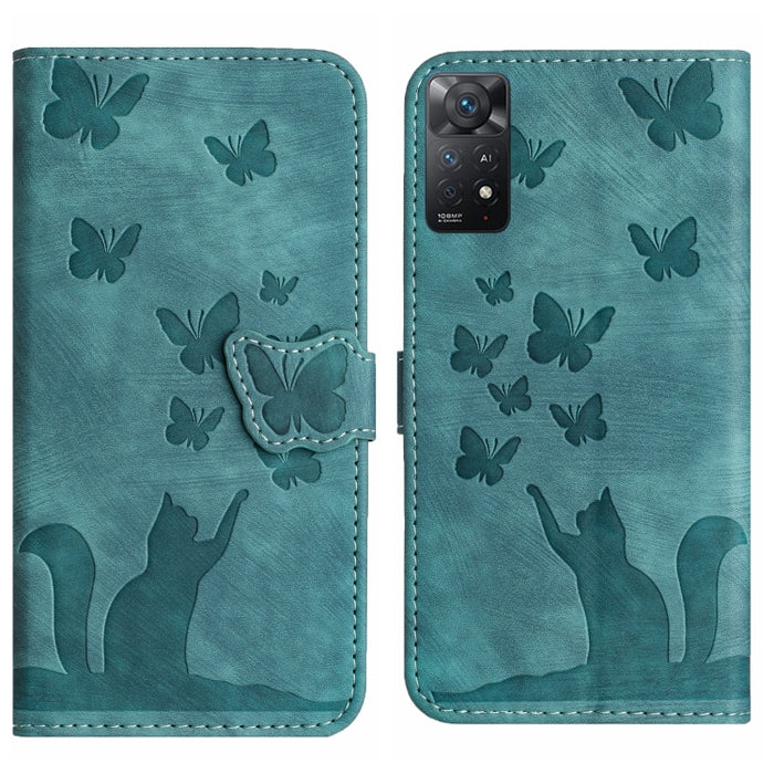 Funda para teléfono con tapa de cuero con estampado de gato y mariposa, For Xiaomi Redmi Note 13 Pro 4G, For Xiaomi Redmi Note 13 4G, For Xiaomi Redmi 13C / POCO C65, For Xiaomi 14 Pro, For Xiaomi 14, For Xiaomi Redmi Note 13 5G                        ...