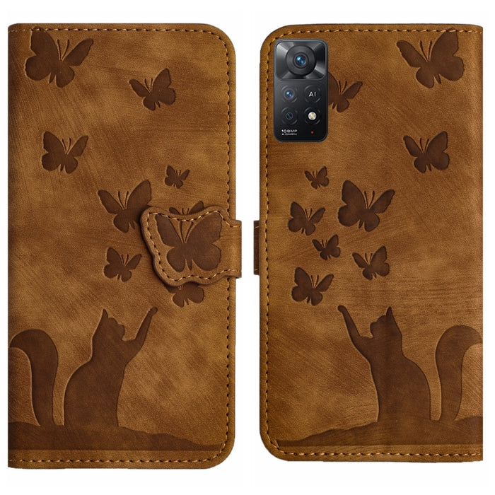 Funda para teléfono con tapa de cuero con estampado de gato y mariposa, For Xiaomi Redmi Note 13 Pro 4G, For Xiaomi Redmi Note 13 4G, For Xiaomi Redmi 13C / POCO C65, For Xiaomi 14 Pro, For Xiaomi 14, For Xiaomi Redmi Note 13 5G                        ...