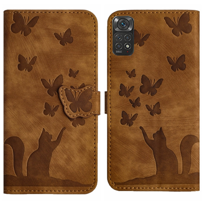 Funda para teléfono con tapa de cuero con estampado de gato y mariposa, For Xiaomi Redmi Note 13 Pro 4G, For Xiaomi Redmi Note 13 4G, For Xiaomi Redmi 13C / POCO C65, For Xiaomi 14 Pro, For Xiaomi 14, For Xiaomi Redmi Note 13 5G                        ...