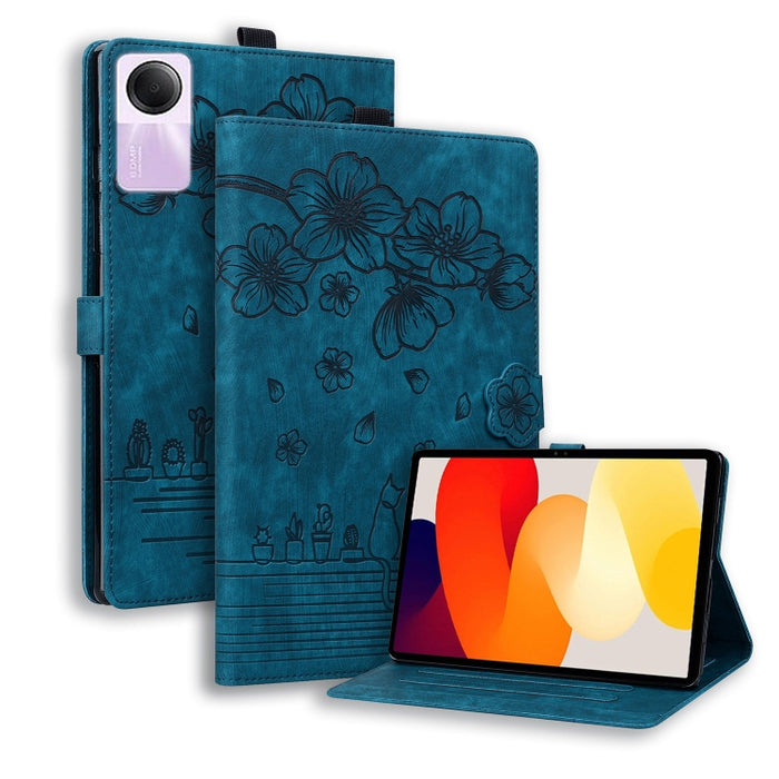 Funda para tableta de cuero con relieve de gato Sakura de dibujos animados, For Xiaomi Redmi Pad 2 SE 9.7 2026, For Xiaomi Pad 8 / 8 Pro / 7 / 7 Pro, For Xiaomi Redmi Pad 2 Pro / Pro 12.1, For Xiaomi Redmi K Pad, For Xiaomi Redmi Pad 2                 ...