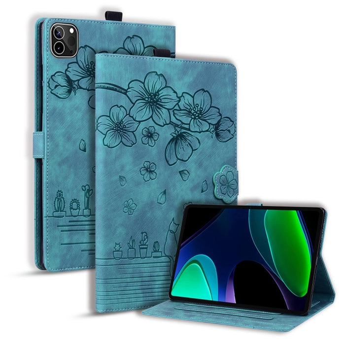 Funda para tableta de cuero con relieve de gato Sakura de dibujos animados, For Xiaomi Redmi Pad 2 SE 9.7 2026, For Xiaomi Pad 8 / 8 Pro / 7 / 7 Pro, For Xiaomi Redmi Pad 2 Pro / Pro 12.1, For Xiaomi Redmi K Pad, For Xiaomi Redmi Pad 2                 ...