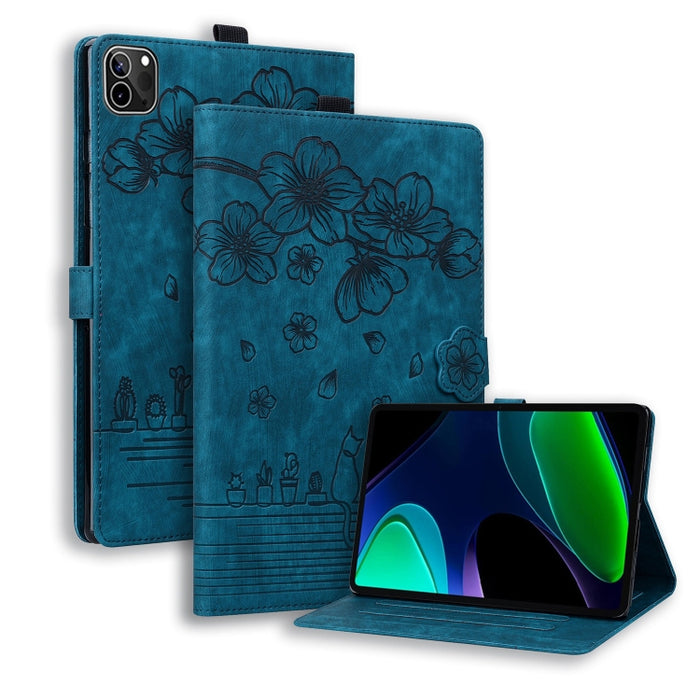 Funda para tableta de cuero con relieve de gato Sakura de dibujos animados, For Xiaomi Redmi Pad 2 SE 9.7 2026, For Xiaomi Pad 8 / 8 Pro / 7 / 7 Pro, For Xiaomi Redmi Pad 2 Pro / Pro 12.1, For Xiaomi Redmi K Pad, For Xiaomi Redmi Pad 2                 ...