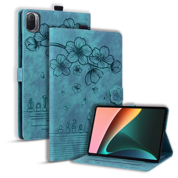 Funda para tableta de cuero con relieve de gato Sakura de dibujos animados, For Xiaomi Redmi Pad 2 SE 9.7 2026, For Xiaomi Pad 8 / 8 Pro / 7 / 7 Pro, For Xiaomi Redmi Pad 2 Pro / Pro 12.1, For Xiaomi Redmi K Pad, For Xiaomi Redmi Pad 2                 ...