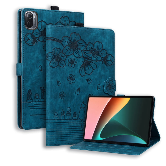 Funda para tableta de cuero con relieve de gato Sakura de dibujos animados, For Xiaomi Redmi Pad 2 SE 9.7 2026, For Xiaomi Pad 8 / 8 Pro / 7 / 7 Pro, For Xiaomi Redmi Pad 2 Pro / Pro 12.1, For Xiaomi Redmi K Pad, For Xiaomi Redmi Pad 2                 ...