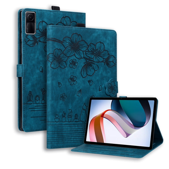 Funda para tableta de cuero con relieve de gato Sakura de dibujos animados, For Xiaomi Redmi Pad 2 SE 9.7 2026, For Xiaomi Pad 8 / 8 Pro / 7 / 7 Pro, For Xiaomi Redmi Pad 2 Pro / Pro 12.1, For Xiaomi Redmi K Pad, For Xiaomi Redmi Pad 2                 ...