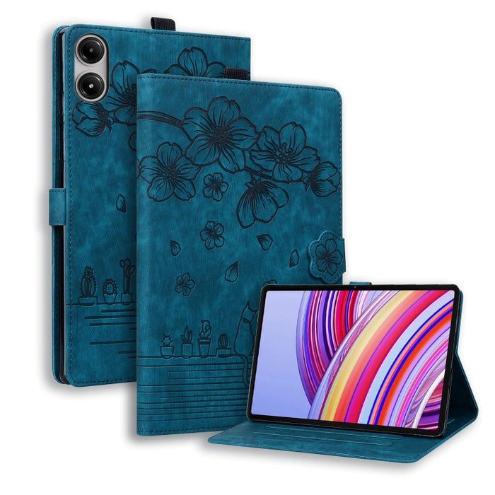 Funda para tableta de cuero con relieve de gato Sakura de dibujos animados, For Xiaomi Redmi Pad 2 SE 9.7 2026, For Xiaomi Pad 8 / 8 Pro / 7 / 7 Pro, For Xiaomi Redmi Pad 2 Pro / Pro 12.1, For Xiaomi Redmi K Pad, For Xiaomi Redmi Pad 2                 ...