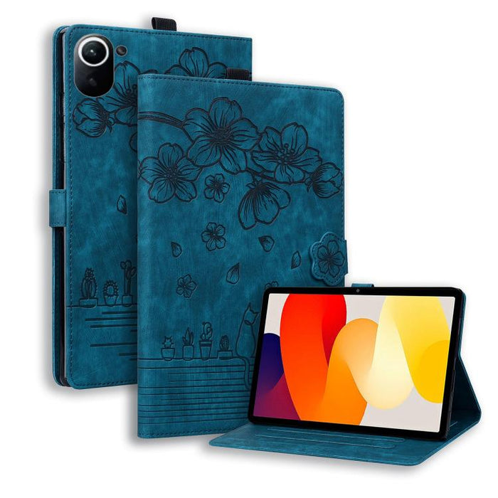 Funda para tableta de cuero con relieve de gato Sakura de dibujos animados, For Xiaomi Redmi Pad 2 SE 9.7 2026, For Xiaomi Pad 8 / 8 Pro / 7 / 7 Pro, For Xiaomi Redmi Pad 2 Pro / Pro 12.1, For Xiaomi Redmi K Pad, For Xiaomi Redmi Pad 2                 ...