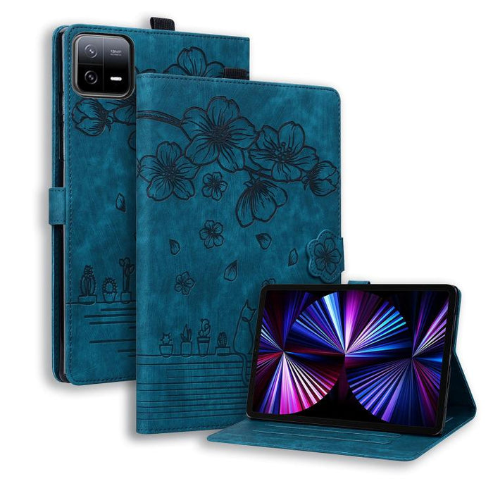 Funda para tableta de cuero con relieve de gato Sakura de dibujos animados, For Xiaomi Redmi Pad 2 SE 9.7 2026, For Xiaomi Pad 8 / 8 Pro / 7 / 7 Pro, For Xiaomi Redmi Pad 2 Pro / Pro 12.1, For Xiaomi Redmi K Pad, For Xiaomi Redmi Pad 2                 ...