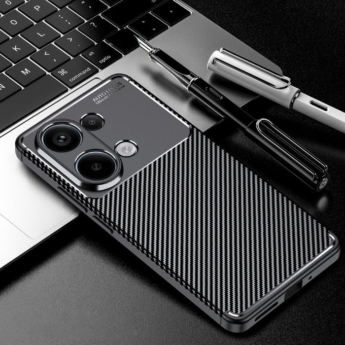 Caja del teléfono de TPU a prueba de golpes con textura de fibra de carbono, For Xiaomi Redmi Note 13 Pro 4G, For Xiaomi Redmi Note 13 4G, For Xiaomi 14 Ultra, For Xiaomi 14 Pro, For Xiaomi 14, For Xiaomi Redmi Note 13, For Xiaomi Redmi 13C            ...