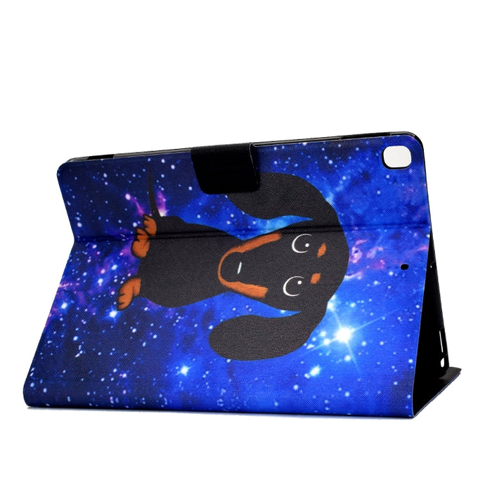 Funda de cuero con tapa horizontal prensada eléctrica de TPU con soporte y ranura para tarjeta y función de reposo / activación