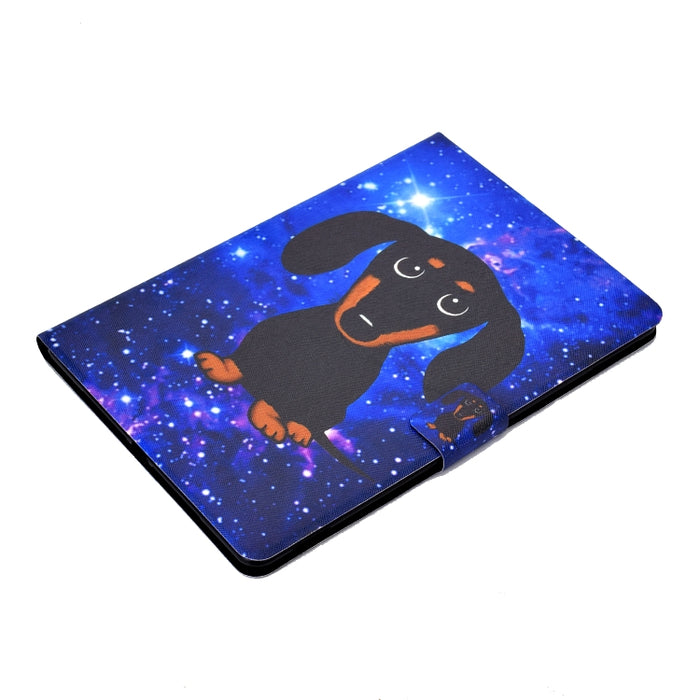 Funda de cuero con tapa horizontal prensada eléctrica de TPU con soporte y ranura para tarjeta y función de reposo / activación