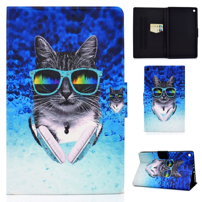 Funda de cuero con tapa horizontal prensada eléctrica de TPU con soporte y ranura para tarjeta y función de reposo / activación