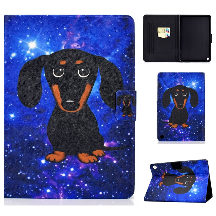 Funda de cuero con tapa horizontal prensada eléctrica de TPU con soporte y ranura para tarjeta y función de reposo / activación