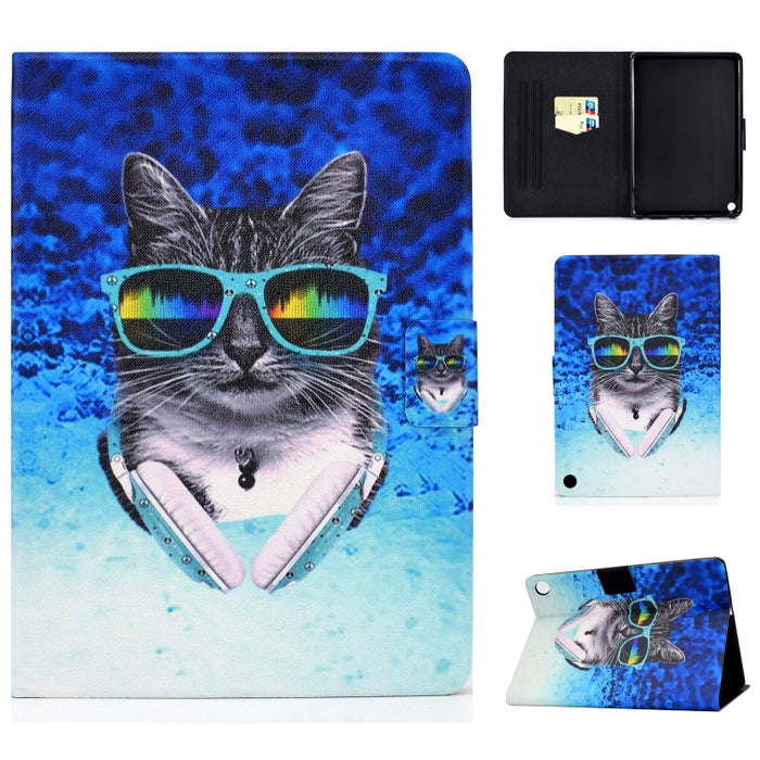 Funda de cuero con tapa horizontal prensada eléctrica de TPU con soporte y ranura para tarjeta y función de reposo / activación
