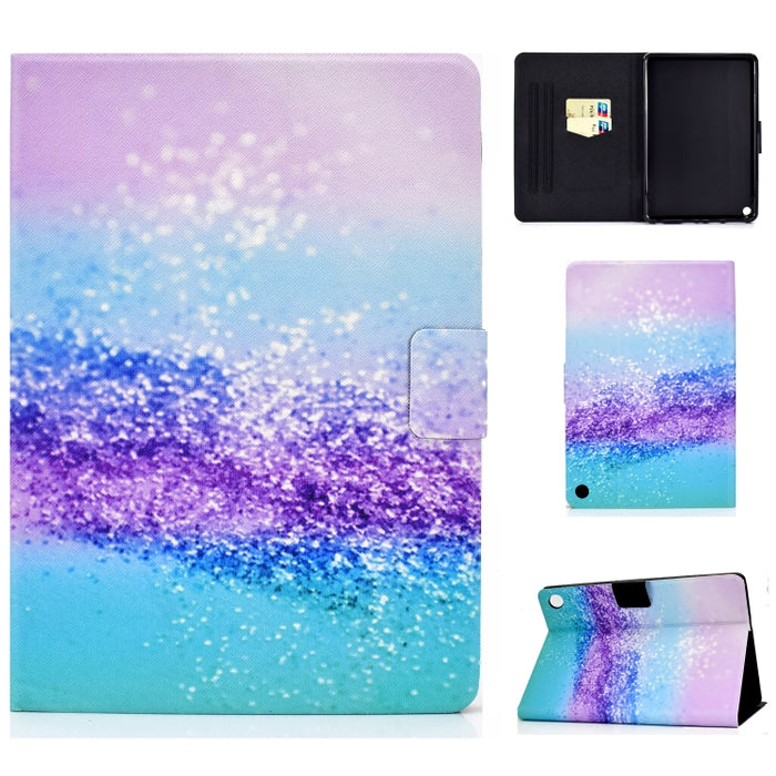 Funda de cuero con tapa horizontal prensada eléctrica de TPU con soporte y ranura para tarjeta y función de reposo / activación