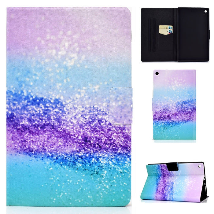 Funda de cuero con tapa horizontal prensada eléctrica de TPU con soporte y ranura para tarjeta y función de reposo / activación