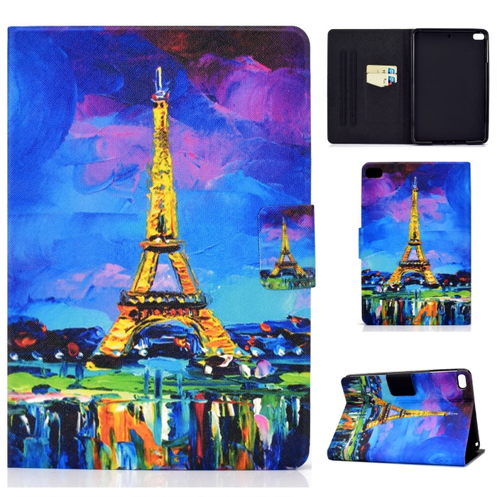 Funda de cuero con tapa horizontal prensada eléctrica de TPU con soporte y ranura para tarjeta y función de reposo / activación